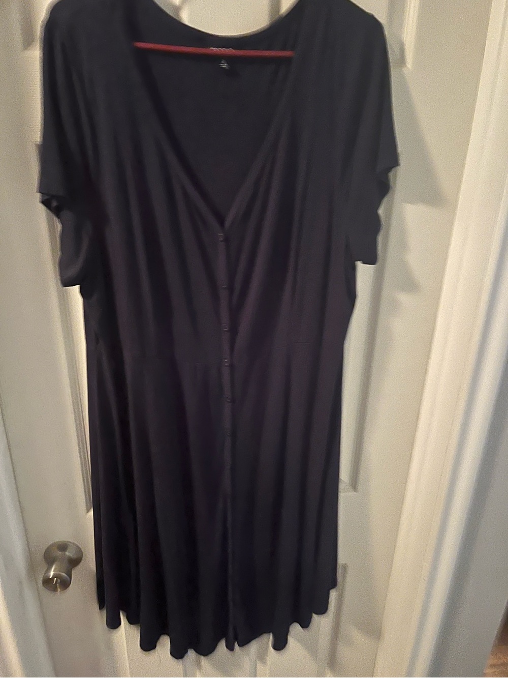 torrid Navy Blue Button-Front V-Neck dress Size 2